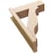 Ekena Millwork 8-in W x 24-in D x 36-in H Funston Block Rough Cedar Woodgrain TimberThane Outlooker, Primed Tan OUTUR080X24X36FST44RCPR - alternate 4